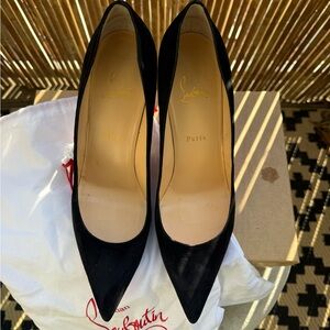 Christian Louboutin Kate 85mm 42 Black Suede